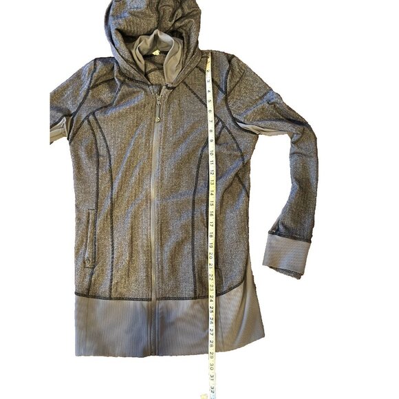 EUC Lululemon Daily Practice Jacket Heathered Herringbone Size 12 - Picture 10 of 10